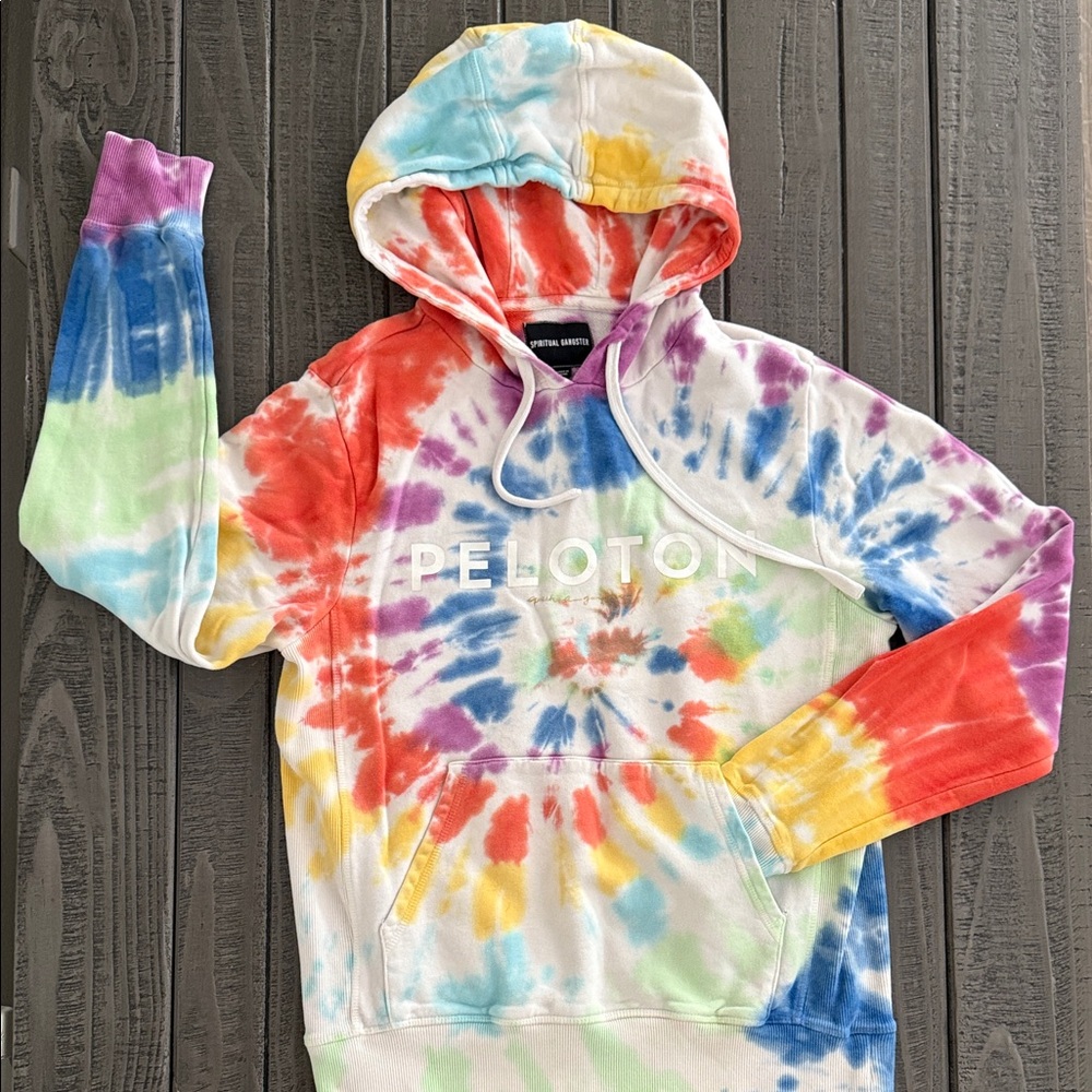 Peloton x Spiritual Gangster Multicolor Tie-Dye Hoodie